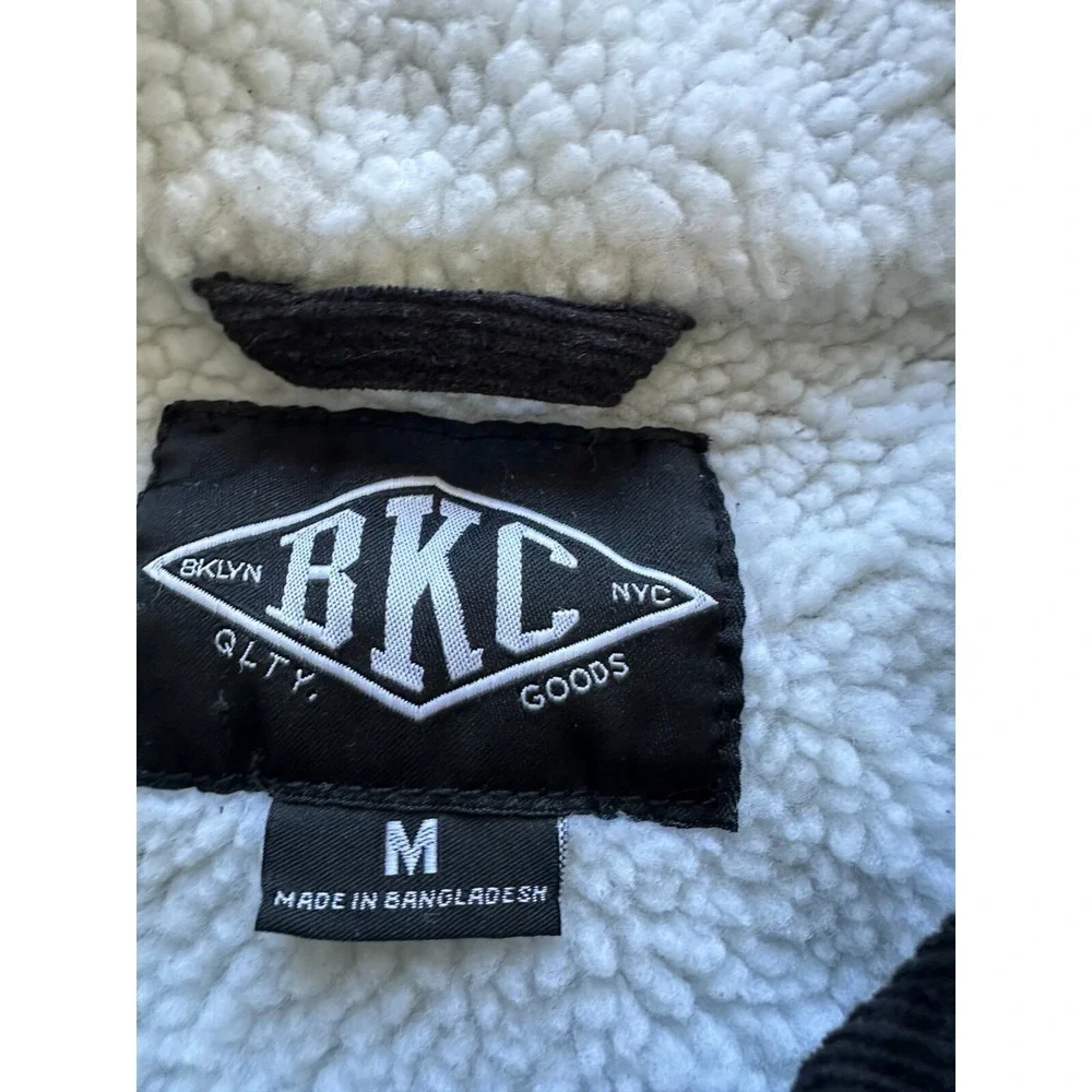 BKC NYC Black Corduroy‎ Men's size M Trucker jacket